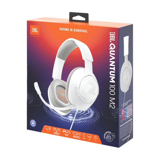 JBL Quantum 100M2 | Wired over-ear gaming headset with detachable